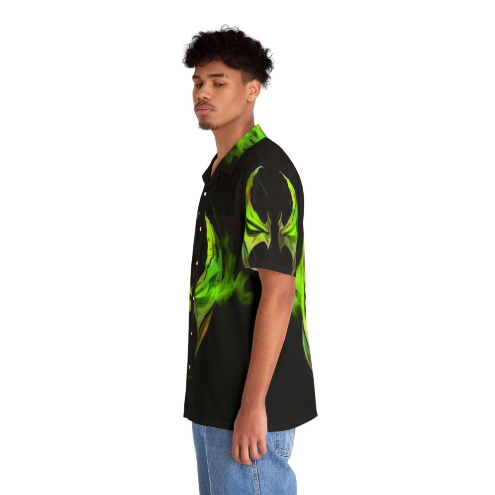 Powerful Lithium Spawn Hawaiian Shirt with Superhero Inspired Design - People Left