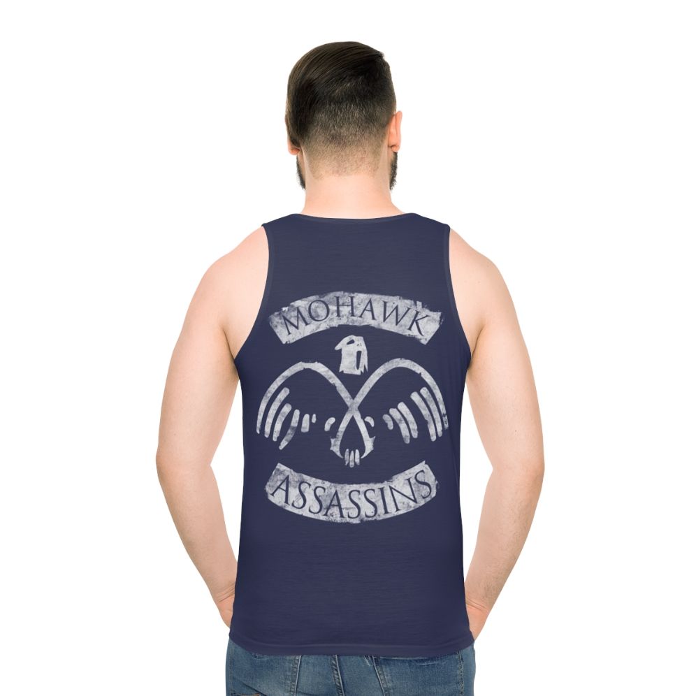 Unisex Assassin's Creed Mohawk Tank Top - men back