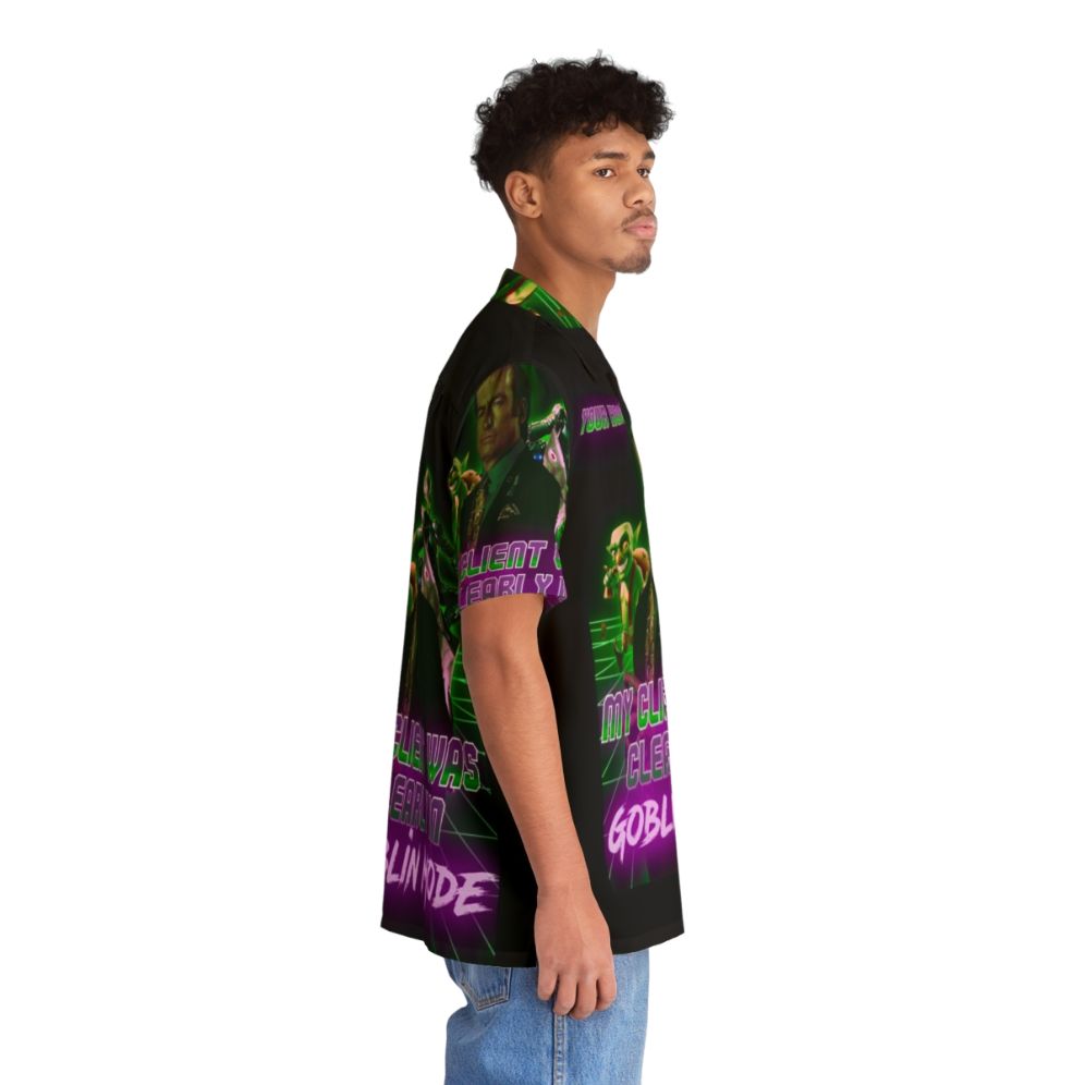 Goblin Mode Hawaiian Shirt with Tropical Print - People Pight