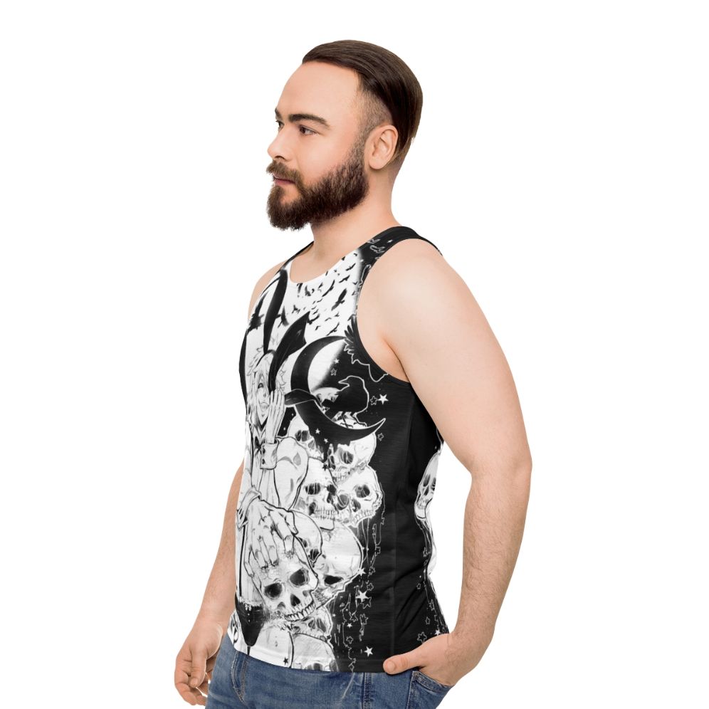 Bunny Unisex Anime Tank Top - men side