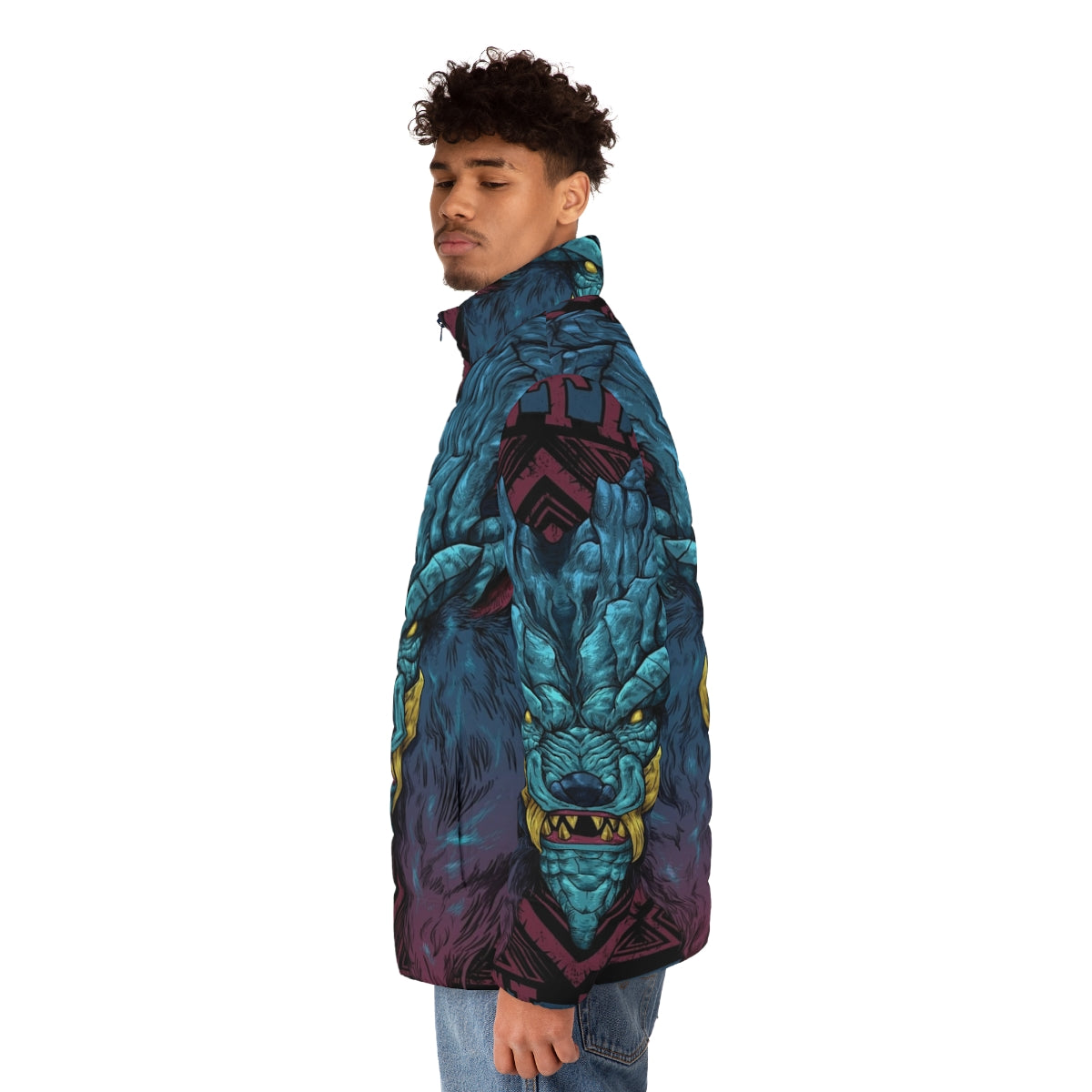 Lunastra Puffer Jacket - Monster Hunter Inspired Outdoor Apparel - men side left