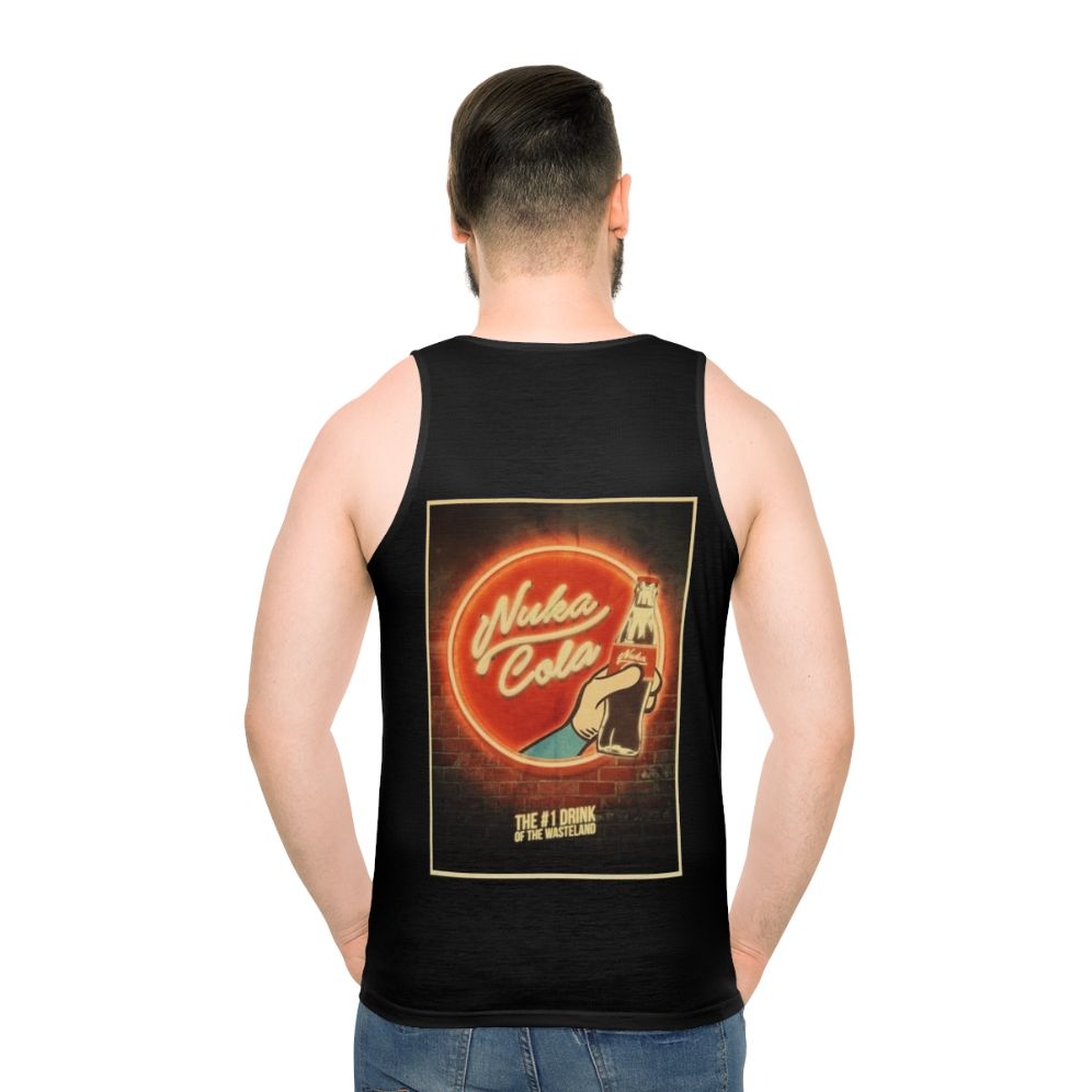 Nuka Cola inspired unisex tank top - men back