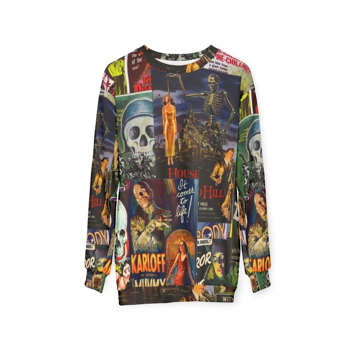 Classic Monster Movies Sweatshirt - hanging