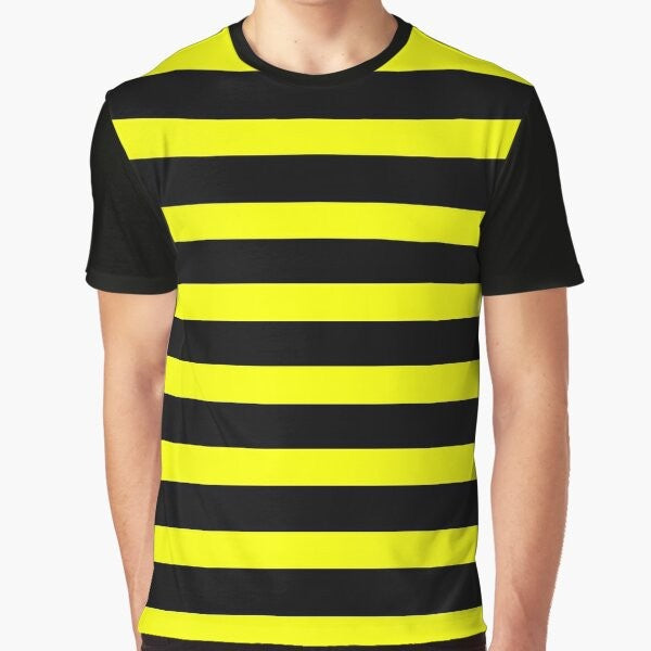 Bumble bee stripes graphic t-shirt