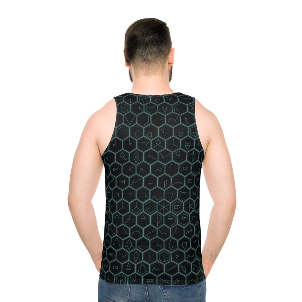 Ingress Glyph Series Unisex Tank Top - men back