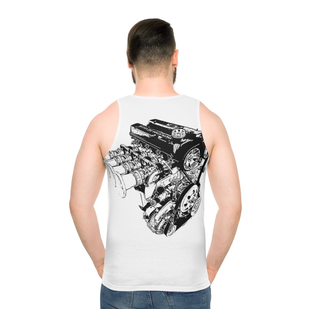 4Age Racing Engine Motor Unisex Sports Tank Top - men back