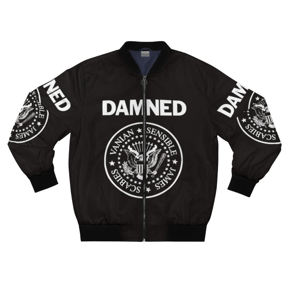 Vintage The Damned Ramones Logo Bomber Jacket