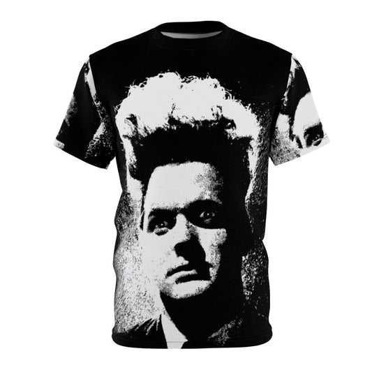 Eraserhead cult classic graphic tee featuring an abstract, transparent design of the iconic face from the 1970s horror film.