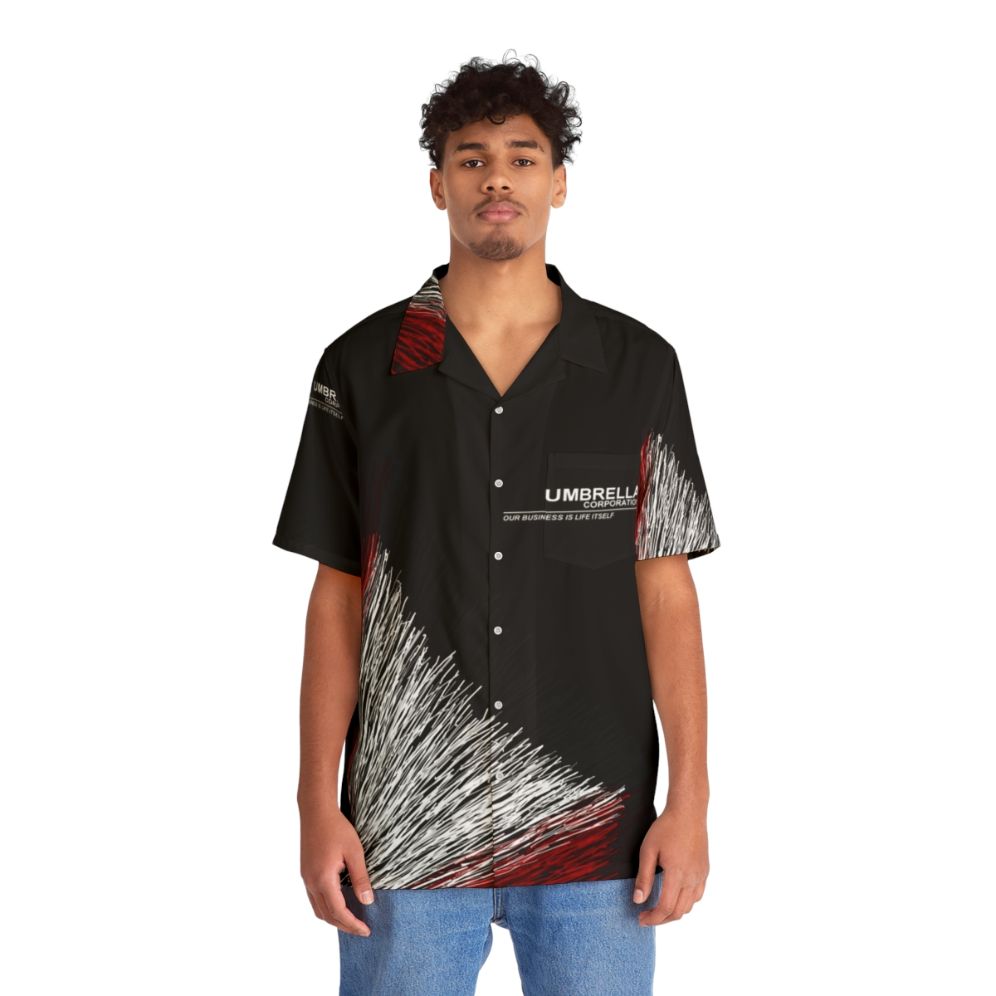 Resident Evil Umbrella Corporation Hawaiian Shirt - People Front