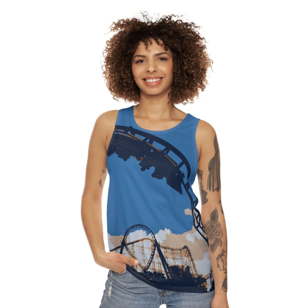 Vortex 1987 Unisex Roller Coaster Tank Top - women