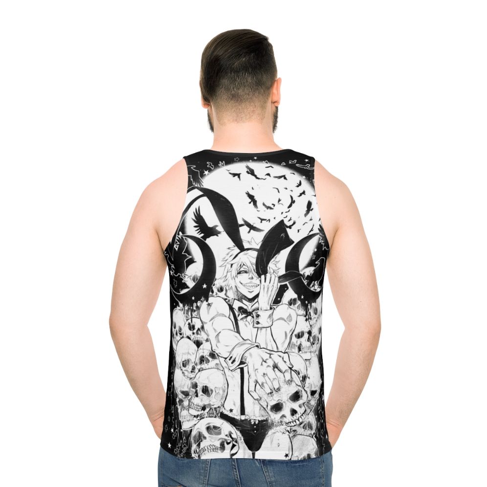 Bunny Unisex Anime Tank Top - men back