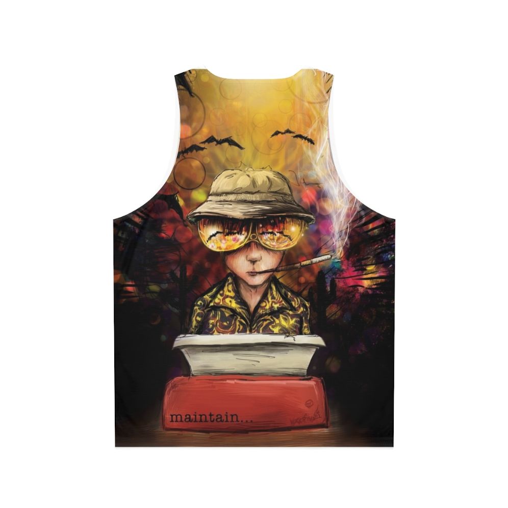 Unisex tank top inspired by the gonzo journalism of Hunter S. Thompson - Back