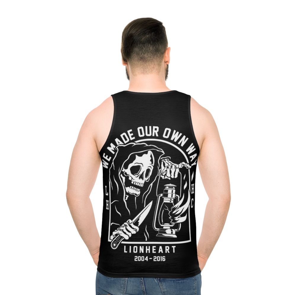 Lionheart Heavy Metal Unisex Tank Top - men back