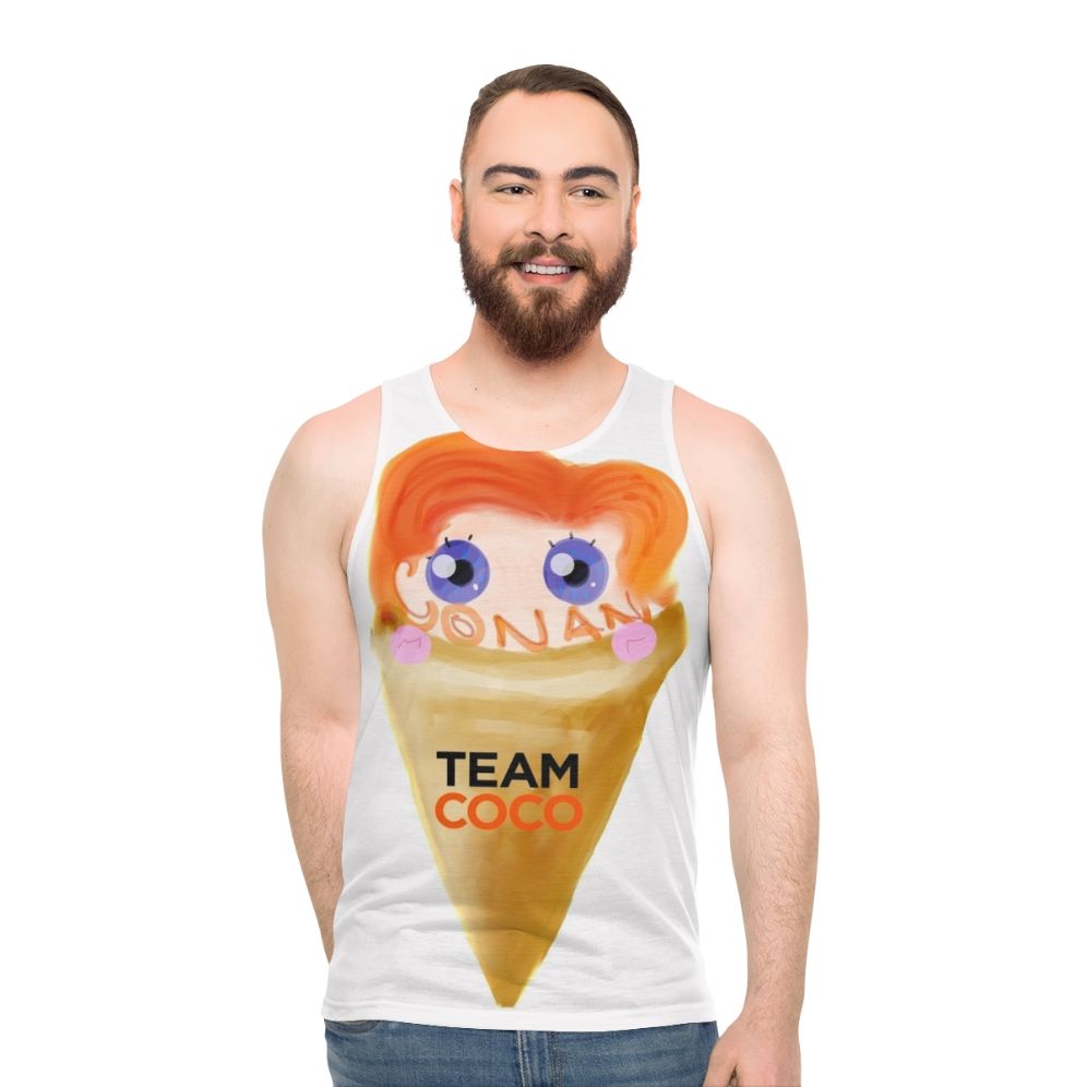 Conan Obrien Ice Cream Unisex Tank Top - men