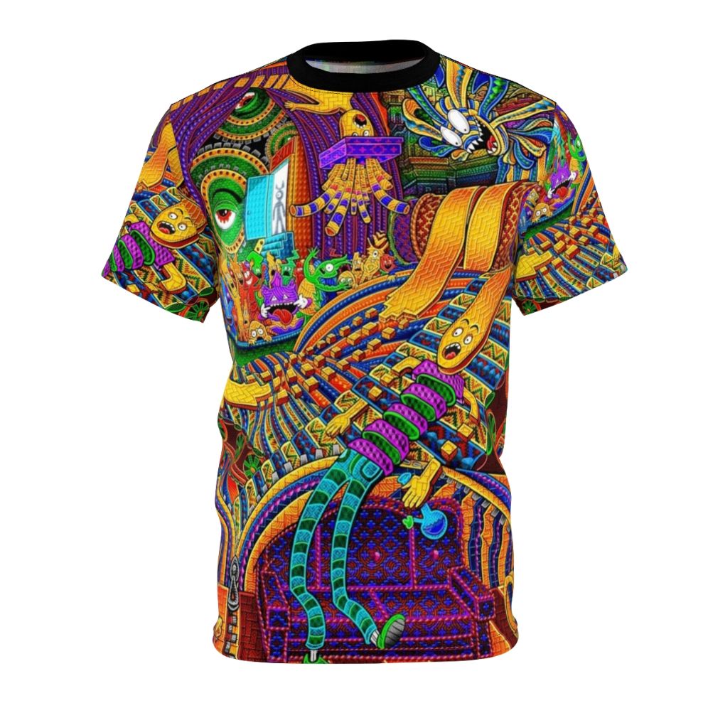 Psychedelic consciousness t-shirt featuring trippy visionary art design