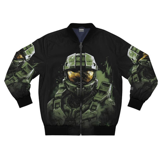 Master Chief - Halo Spartan Gaming Art Bomber Jacket