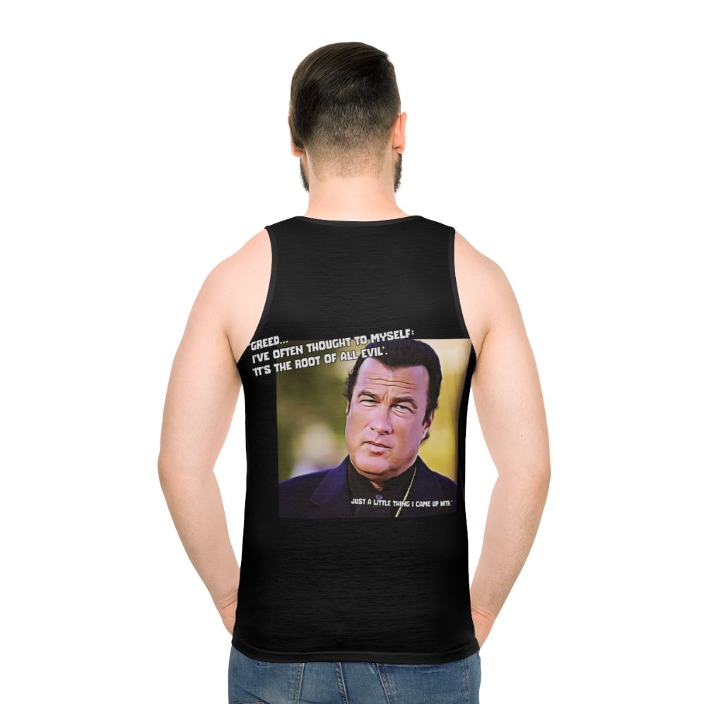 Steven Seagal Inspired 90s Unisex Tank Top - men back