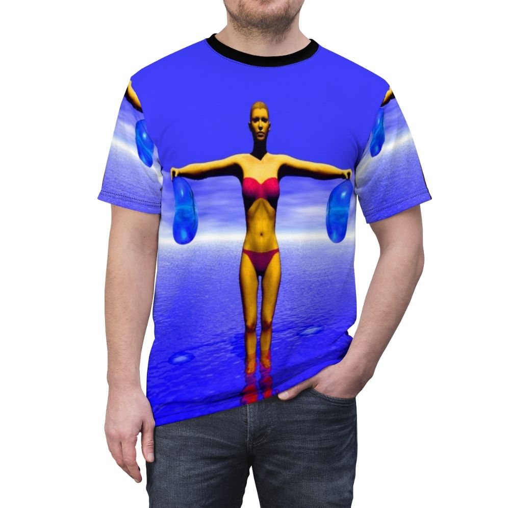 Mystic astral cosmic fantasy t-shirt design - men front