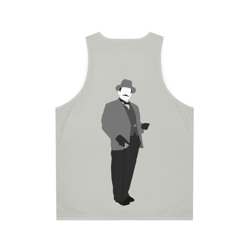 Great Detectives Hercule Poirot Unisex Tank Top - Back