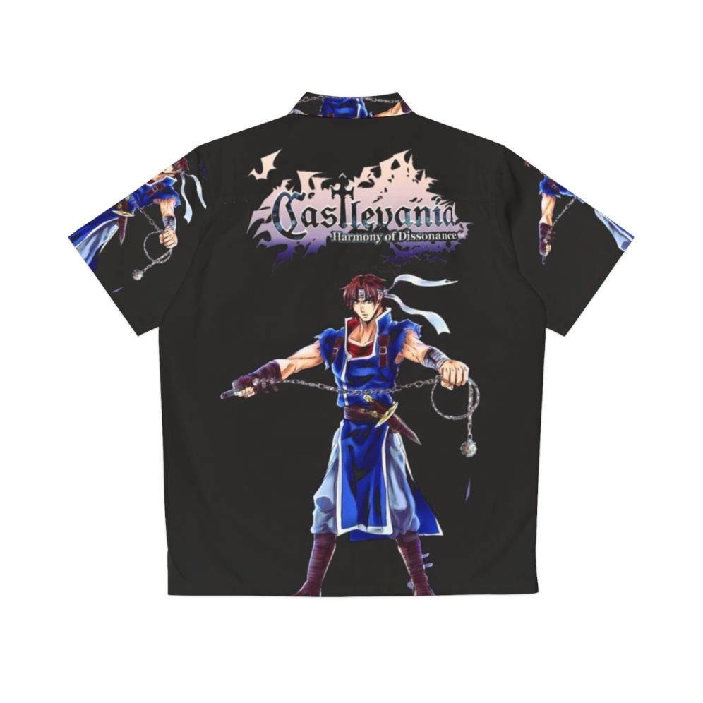 Castlevania inspired Hawaiian shirt featuring Alucard and Belmont characters - Back