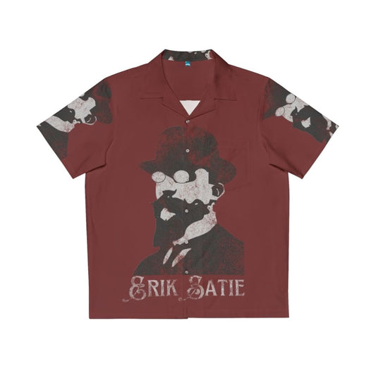 Erik Satie Hawaiian Shirt with Musical Motifs