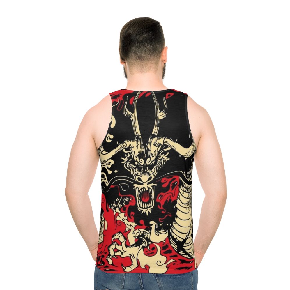 One Piece Kaido The Dragon Unisex Tank Top - men back