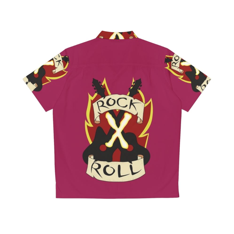 Rock N Roll Gambit Hawaiian Shirt - Back