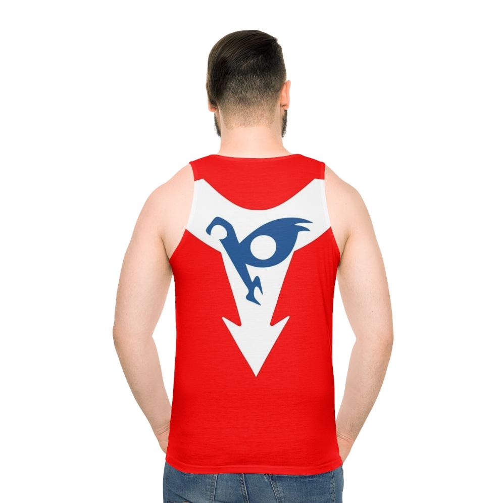 Retro Anime-Inspired Hurricane Polimar Unisex Tank Top - men back