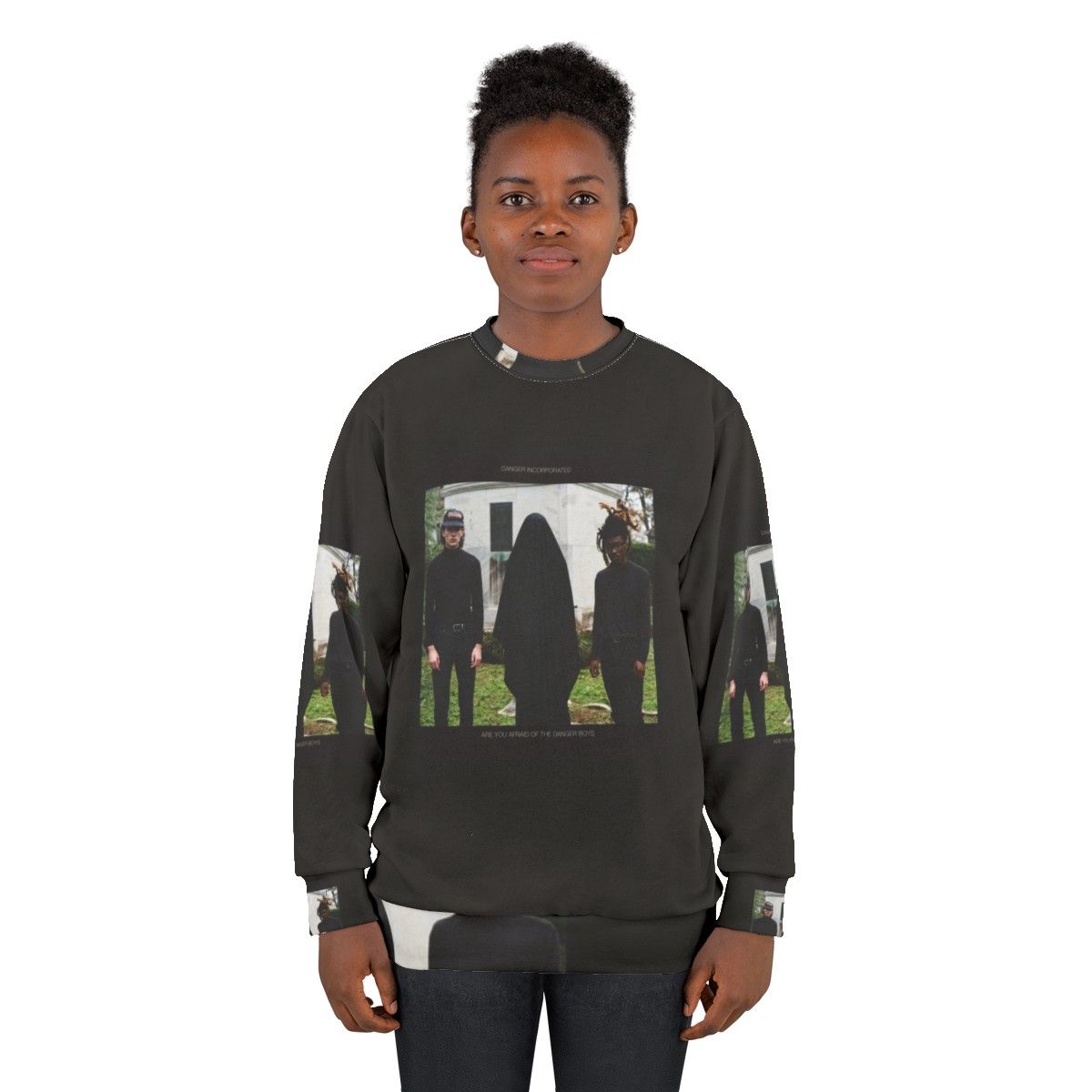 "Danger Boys Sweatshirt featuring 'Are You Afraid of the Danger Boys' cover art" - women