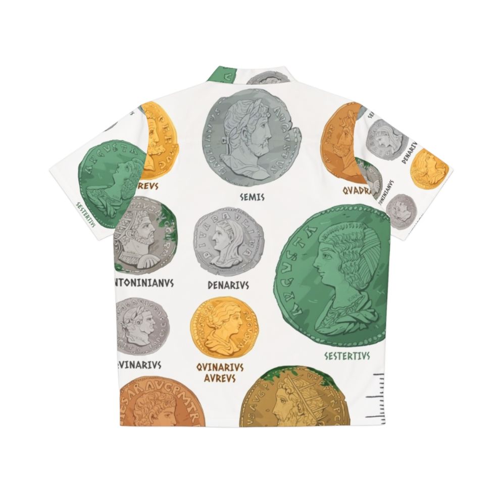 Roman Imperial Coin Chart Hawaiian Shirt - Back