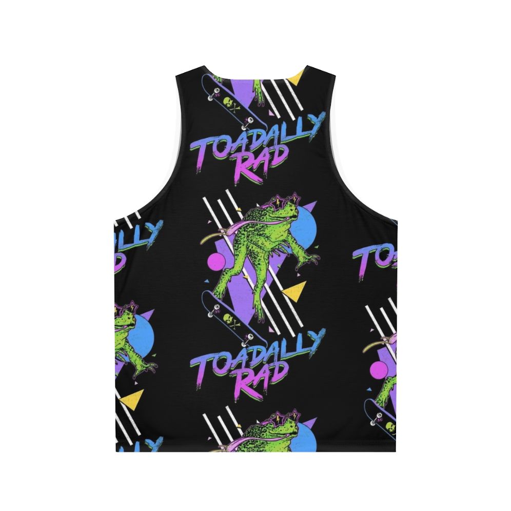 Toadally Rad Frog Unisex Tank Top - Back