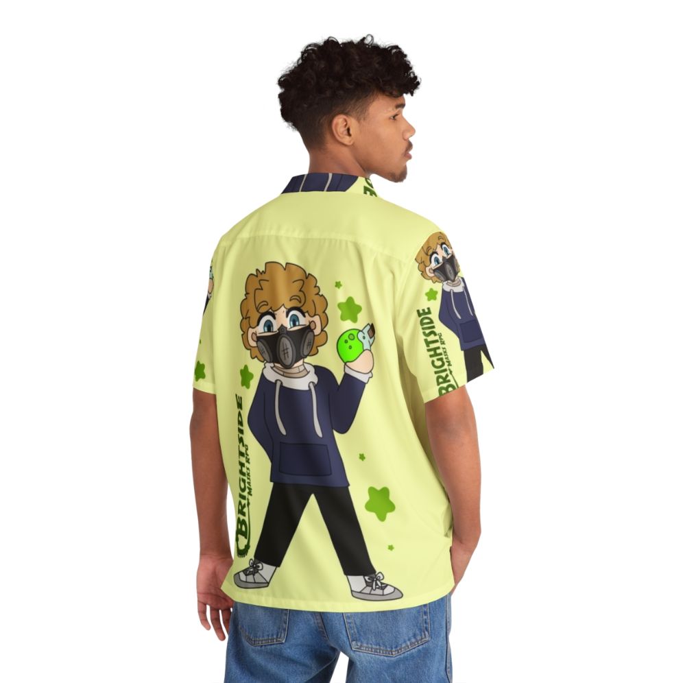 Pcs Connor Chibi Hawaiian Shirt with RPG Gaming and Superhero Villain Designs - People Back