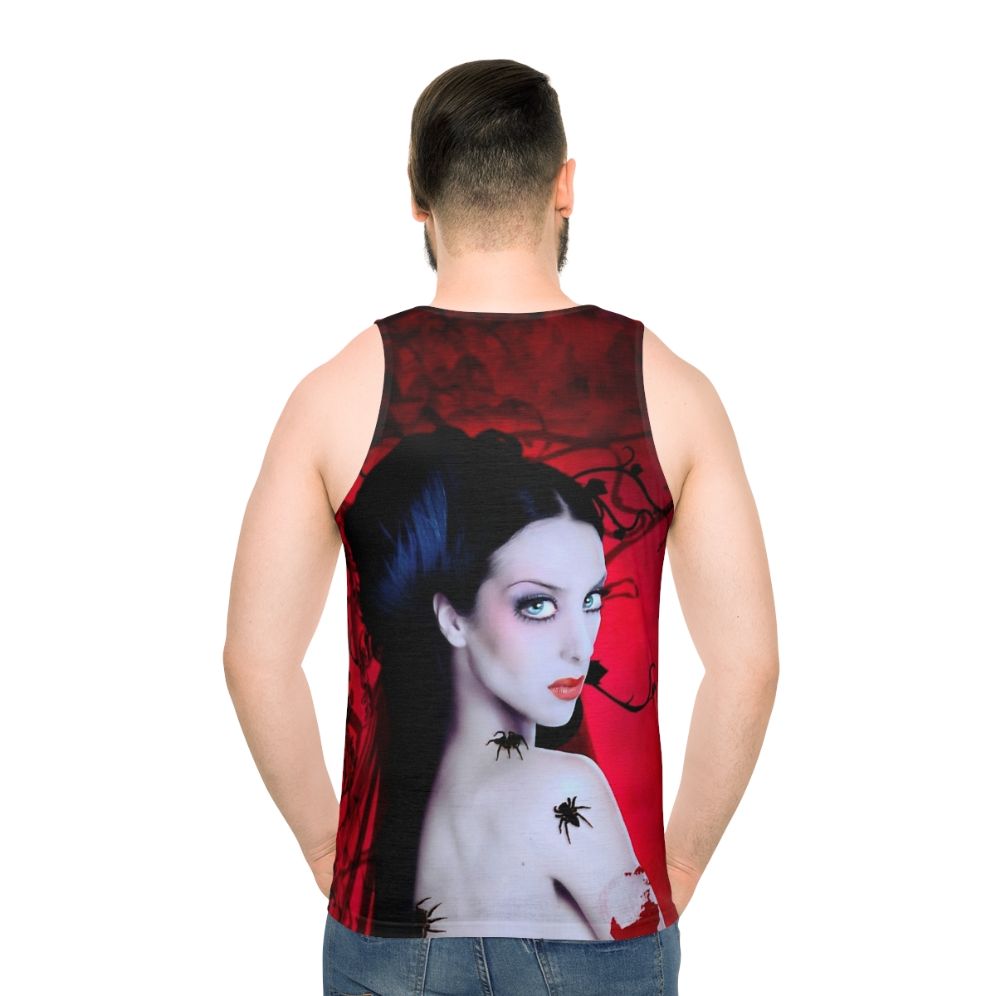 Tarantula tank top featuring Monica Naranjo's iconic image - men back