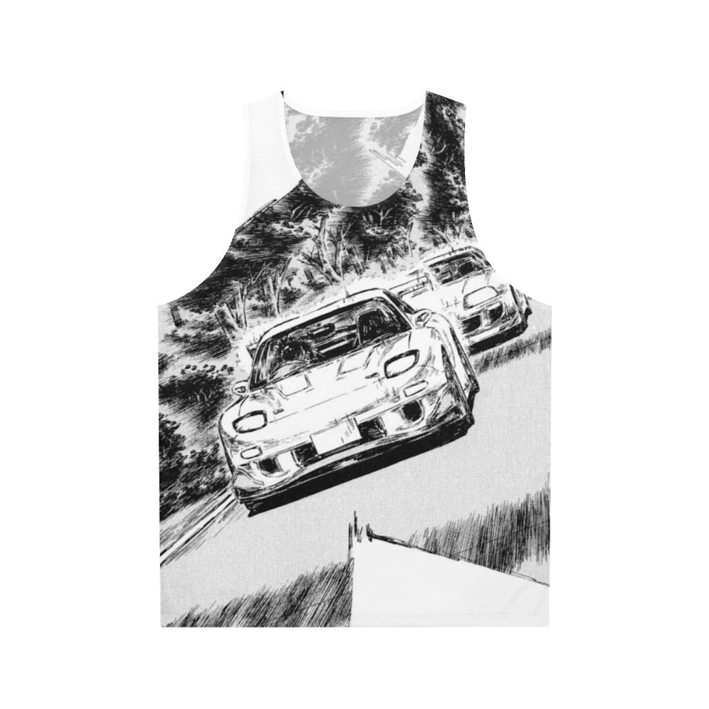 Initial D inspired JDM cars unisex tank top