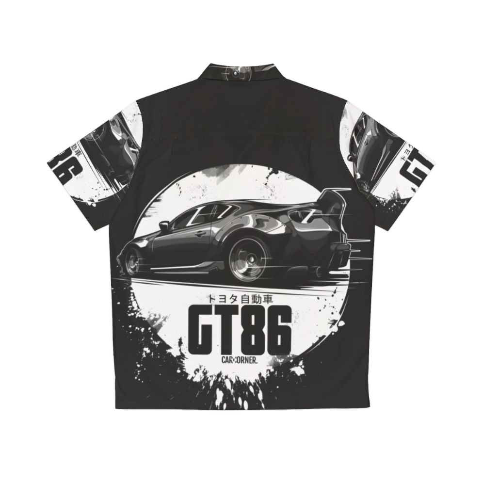 Toyota GT86 Hawaiian Shirt Design - Back