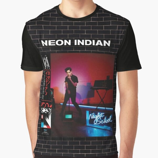 Neon Indian electronic music indie bands graphic t-shirt design