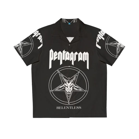 Pentagram Relentless Heavy Metal Hawaiian Shirt