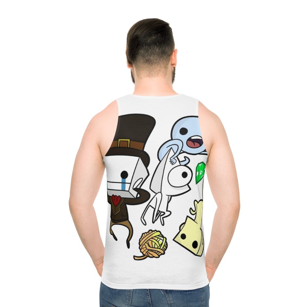 Battleblock Theater Unisex Gaming Tank Top - men back