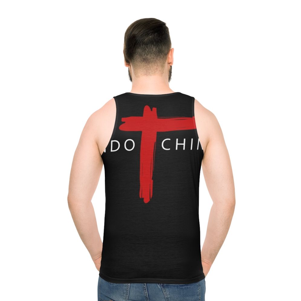 Indochine Unisex Music Merchandise Tank Top - men back