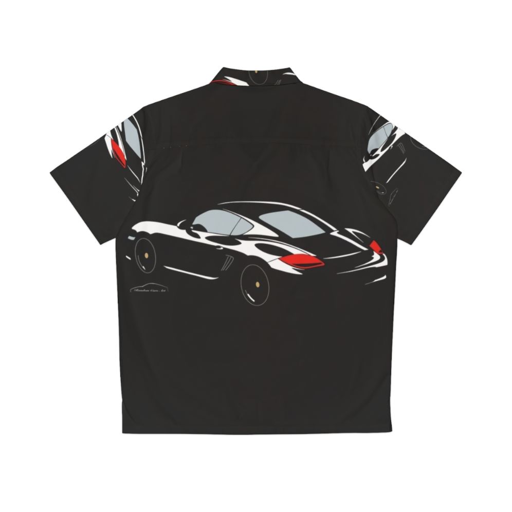 Porsche Cayman S Black Edition Hawaiian Shirt - Back