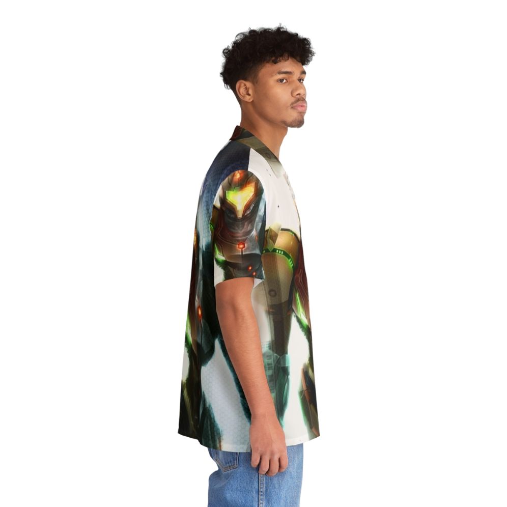 Metroid Zero Mission-inspired Hawaiian shirt - People Pight