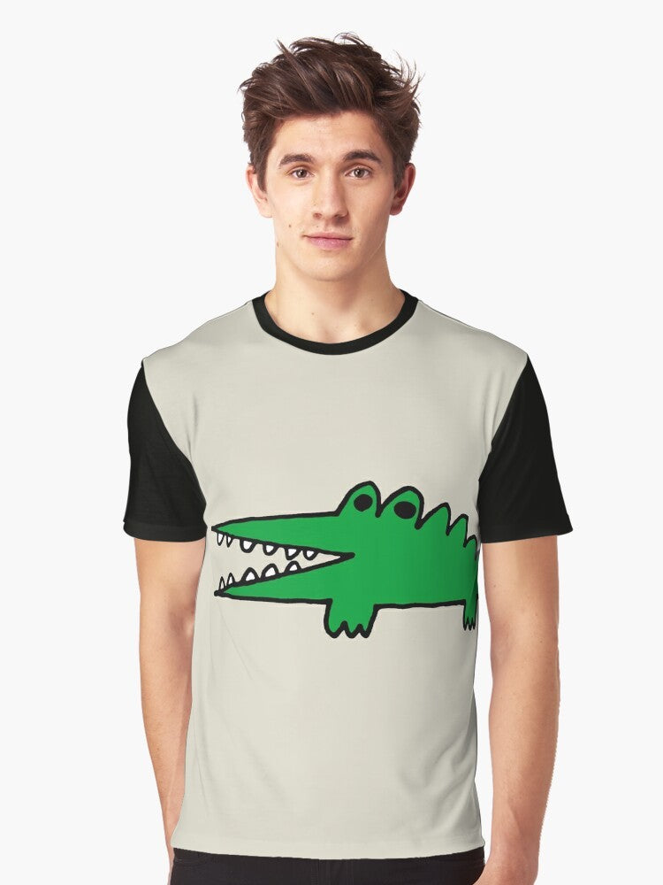 Alligator graphic t-shirt with the text "Big Challenges" - Men