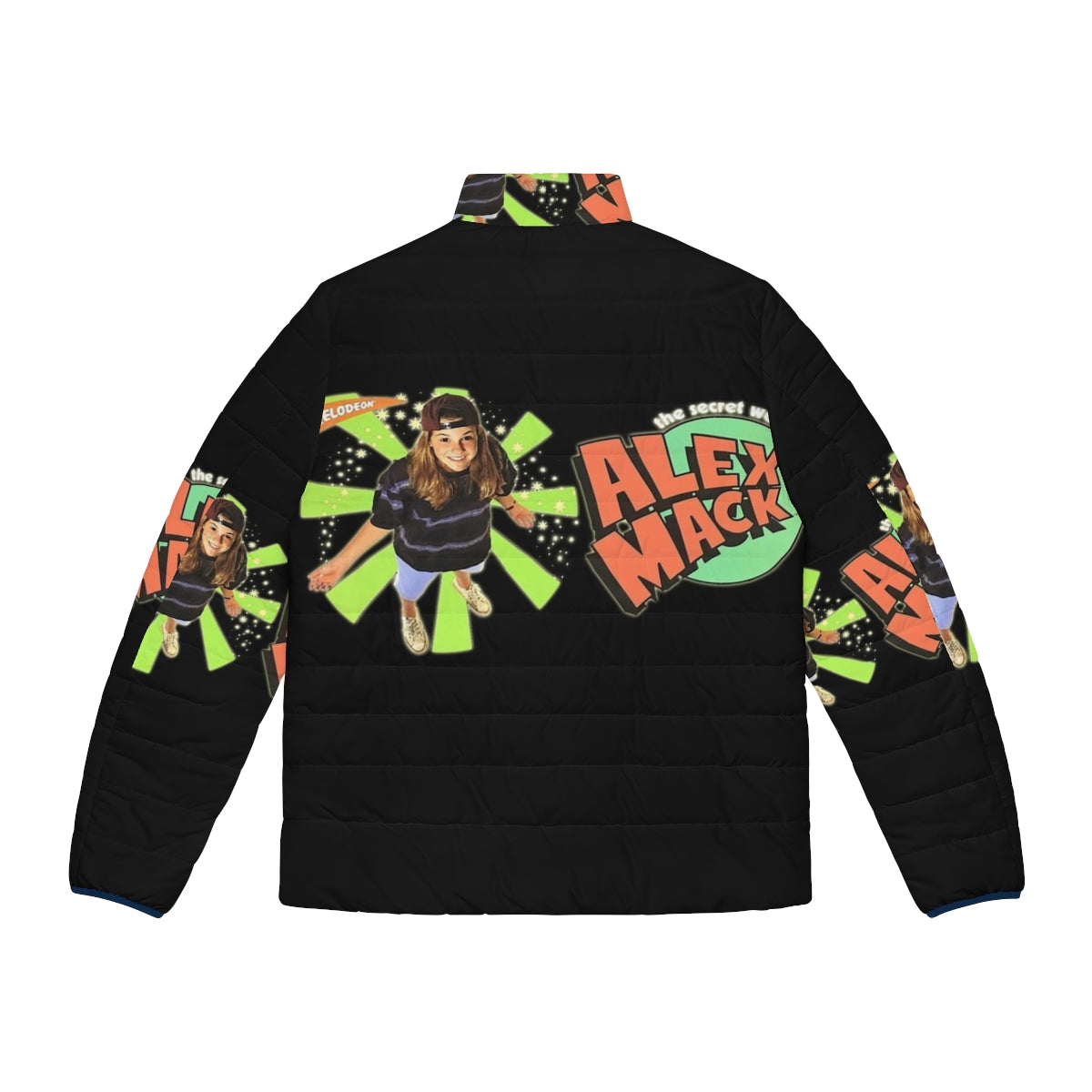 90s Nickelodeon Alex Mack Tribute Puffer Jacket - Back