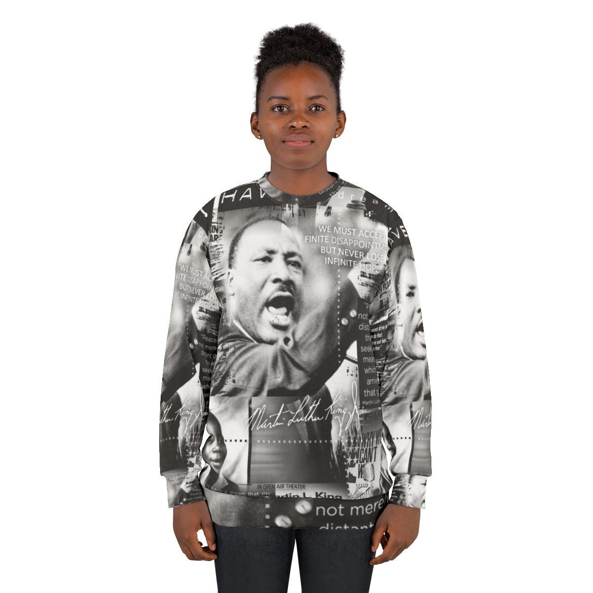 Martin Luther King Jr. Inspirational Graphic Sweatshirt - women