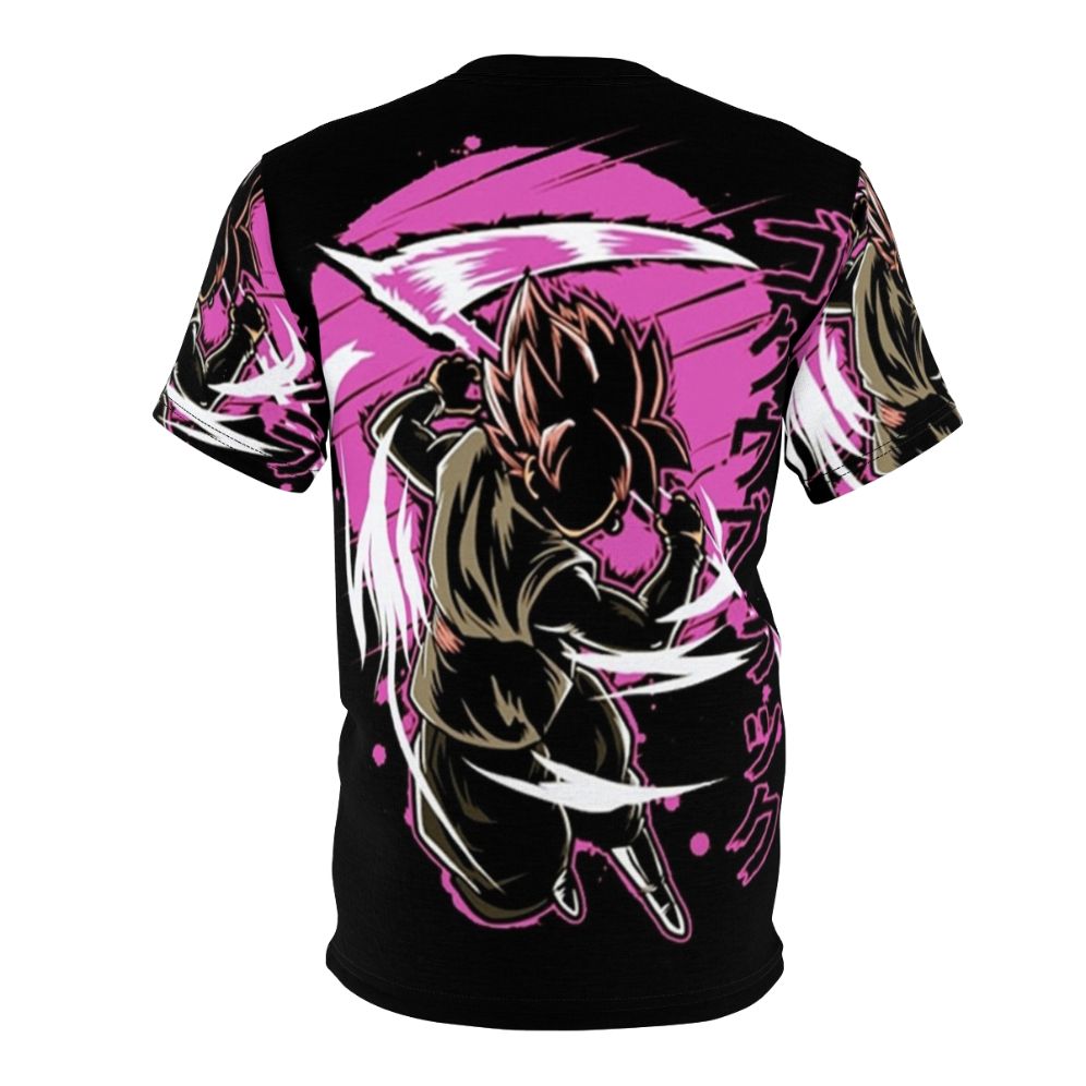 Goku Black Inspired T-Shirt with Anime Manga Fan Art Design - Back