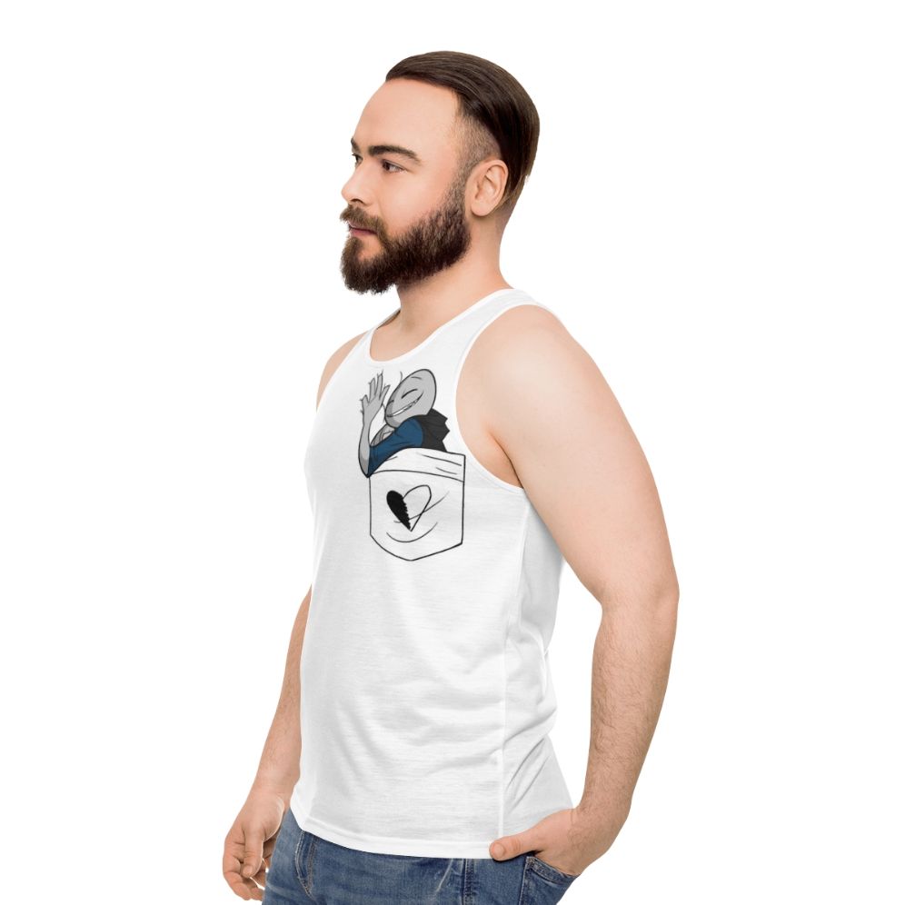 Unisex Boyfriend's Pocket Tank Top - men side