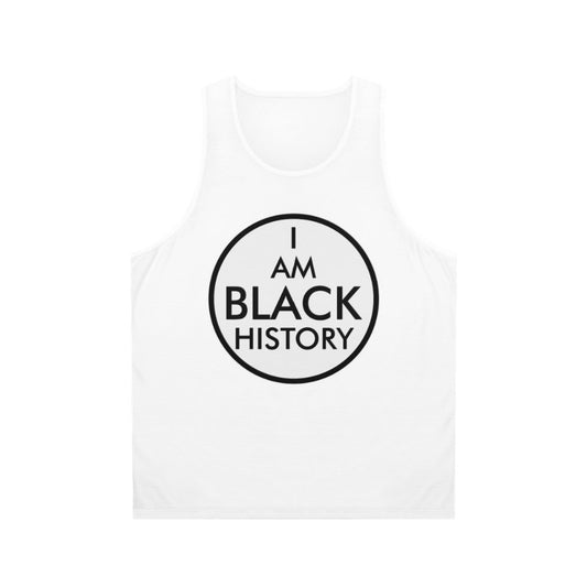 Retro 'I Am Black History' unisex tank top