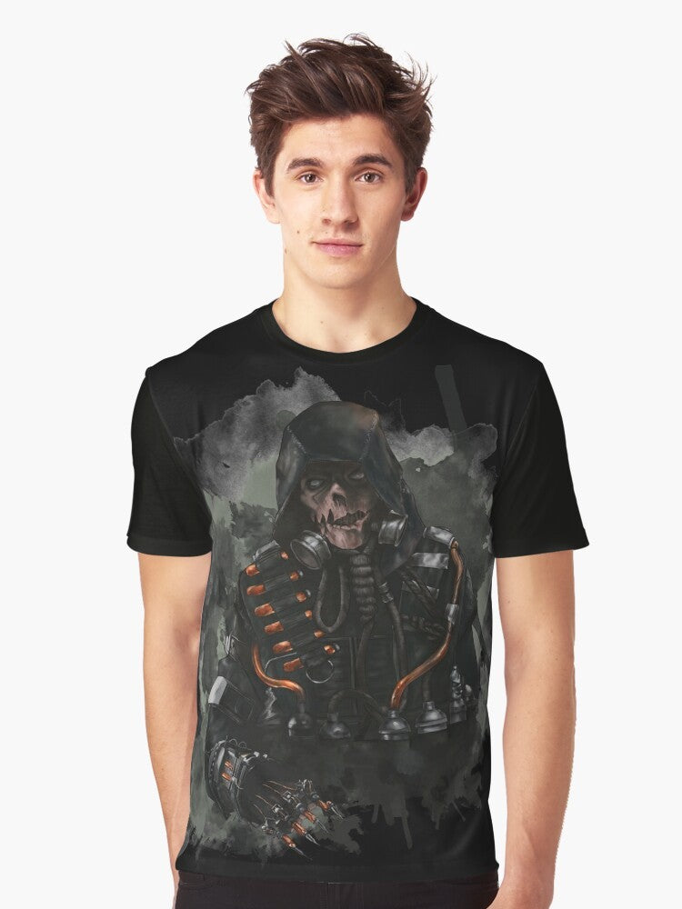 Scarecrow Graphic Tee - Arkham Knight DC Comics Horror Design - Men