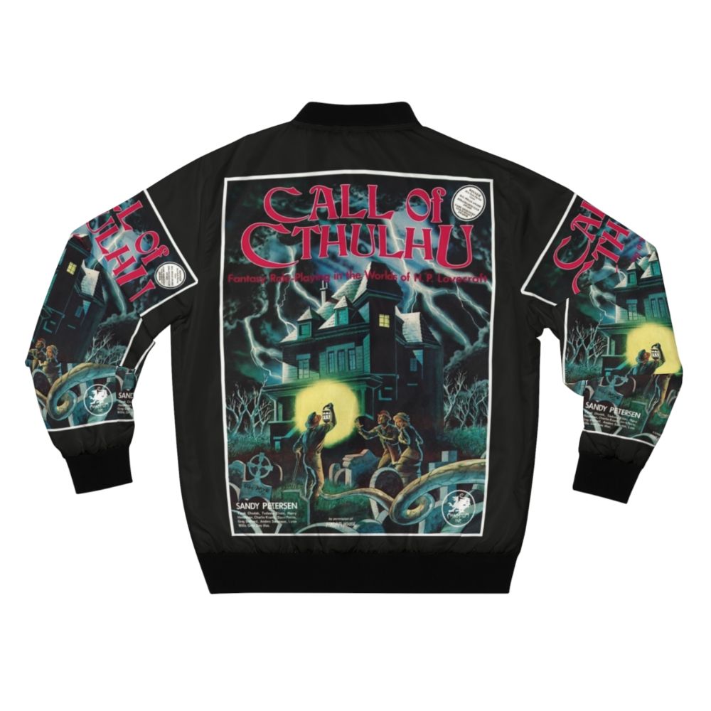 Call of Cthulhu 1st Edition Cover Bomber Jacket featuring the iconic Cthulhu design - Back