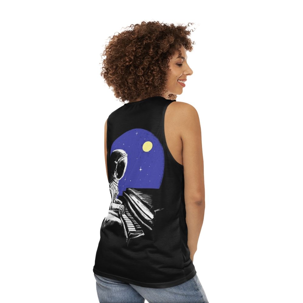 Space Music Unisex Music Lover's Tank Top - women back